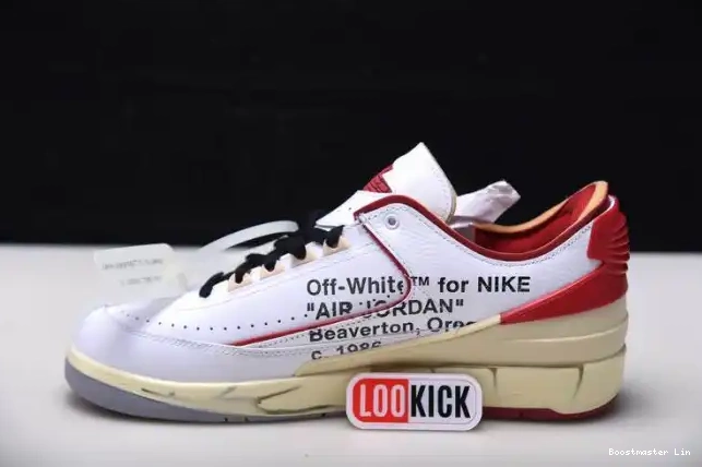 Bmlin DJ4375-106 Low 2 SP White Red Jordan Off-White Retro 0602